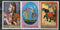 India 1973 Indian Miniature Paintings Elephant Dance 3V Phila-573,74,76 MH # 459