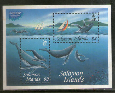 Solomon Island 1997 Whale Dolphin Marine Mammal M/s MNH