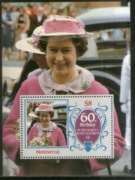 Montserrat Reine Elizabeth 60e anniversaire M/s MNH # 5140