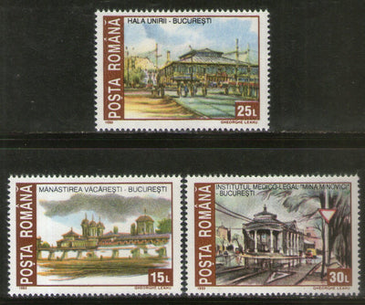 Romania 1993 Historic Cities Bucharest Sc 3800-2 MNH # 518