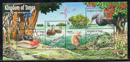Tonga 2001 Mangroves Bird Fish Crab Sc 1053 M/s MNH # 5209