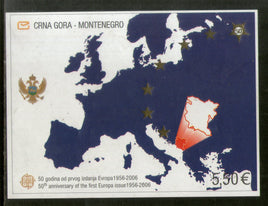 Montenegro 2006 First Europa Issue Map Hologram IMPERF M/s MNH # 5233