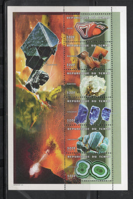 Chad 1998 Minerals Geology Sc 788b M/s MNH # 5237