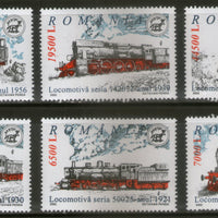 Romania 2002 Railway Locomotives Train Transport Sc 4536-41 6v MNH # 523