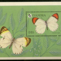 Gambia 1994 Butterflies Moth Insect Sc 1575 M/s MNH # 5306