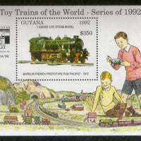 Guyana 1992 Toy Steam Locomotive Railway Transport M/s MNH # 5374