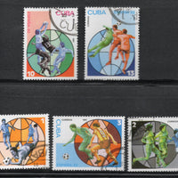 Cuba 1981 Football Sports 5v Set Cancelled # 540