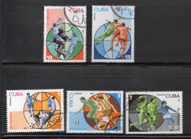 Cuba 1981 Football Sports 5v Set Cancelled # 540
