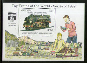 Guyana 1992 Toy Steam Locomotive Railway Transport M/s MNH # 5484