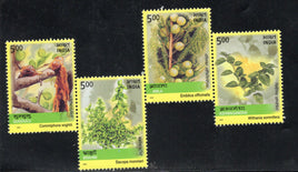India 2003 Medicinal Plants Herbal Medicine Setenant 4v Phila-1965 MNH # 5502