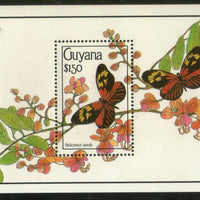 Guyana 1990 Butterflies Moth Insect Sc 2344 M/s MNH # 5524