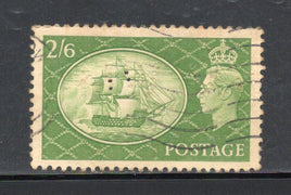Great Britain 1951 HMS Victory Sc 286 with WM Perfin Used # 554