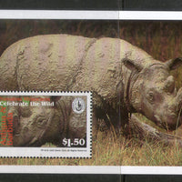 Antigua 1994 Rhinoceros Wildlife Animals Sc 1778 M/s MNH # 5618