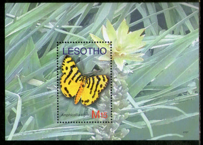 Lesotho 2007 African Butterflies Moth Insect Sc 1413 M/s MNH # 5655