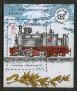 Romania 2002 Steam Locomotive Railway Transport Sc 4542 M/s MNH # 5739