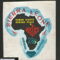 Sierra Leone 1970 28c Map Odd Shaped Sc C109 MNH # 575