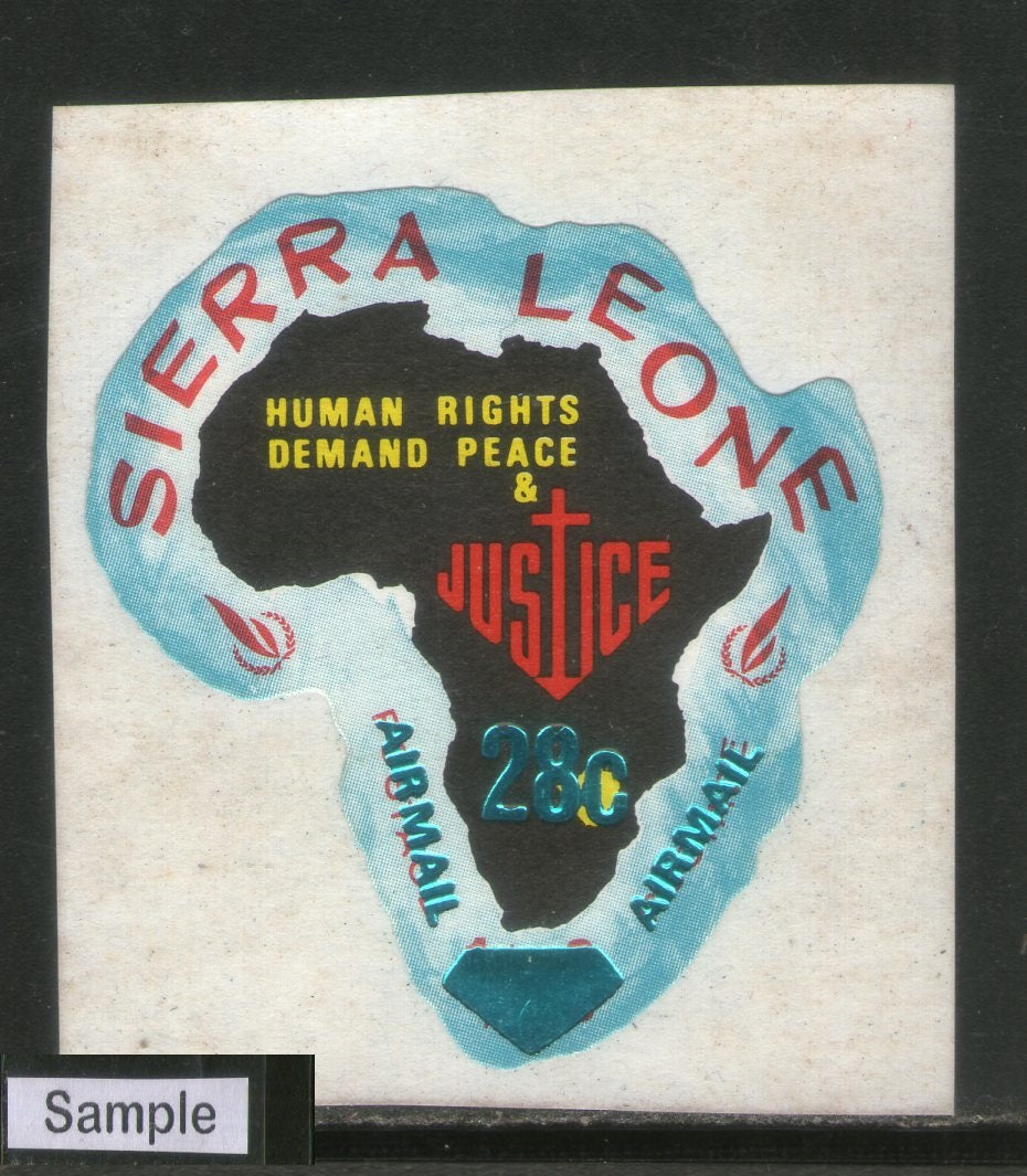 Sierra Leone 1970 28c Map Odd Shaped Sc C109 MNH # 575