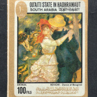Qu'aiti State Aden South Arabia Renoir Painting Imperf MNH # 5782a