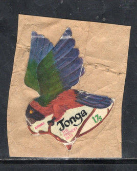Tonga 1974 17s Parrot Bird Odd Shaped Die cut Used Stamp # 579