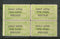 India Travancore Cochin State ½An O/p 1ch SG O11 / Sc O18 Service BLK/4 MNH # 581B