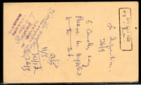 Travancore – Cochin State 4p Elephant Postal Stationery Post Card P&T Used # 5845