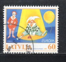 Latvia 2002 Europa Circus Clown Sc 549 Used # 592