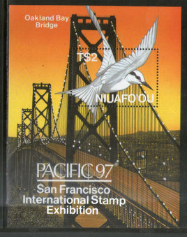 Exposition philatélique internationale Niuafo'ou 1997 Bridge Birds M/s MNH # 5946
