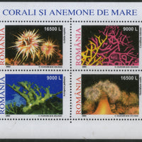 Romania 2001 Corals & Sea Anemones Marine Life M/s Sc 4484 MNH # 5959