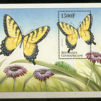Central African Rep. 2000 Butterfly Insect Sc 1307 M/s MNH # 5981