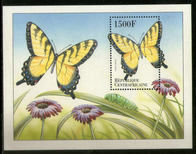 Central African Rep. 2000 Butterfly Insect Sc 1307 M/s MNH # 5981