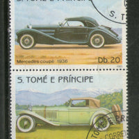 St. Thomas & Prince Is. 1983 Cars Automobile Transport 4v Cancelled # 6075