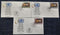 United Nations 2005 60th Anni. of the United Nations 3 Diff. FDCs # 6107
