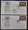 United Nations 2005 60th Anni. of the United Nations 2 Diff. FDCs # 6189