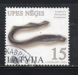 Latvia 2005 Lampetra Fish Sc 620 Used # 626