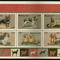 Burkina Faso 1999 Breeds of Dogs Pet Animal Sc 1147 Sheetlet MNH # 6290
