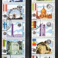 Cuba 1978 11th World Youth & Students Festival Architecture Setenant 10v Cancelled # 6360