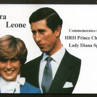 Sierra Leone 1981 Lady Diana & Prince Charls Royal Wedding Le6.00 Booklet MNH