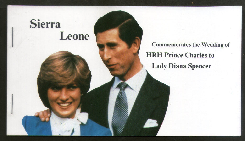 Sierra Leone 1981 Lady Diana & Prince Charls Royal Wedding Le6.00 Booklet MNH