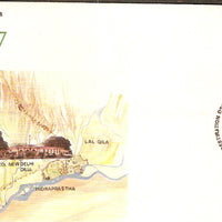India 1997 DAKIANA-97 Exhibition Destination Delhi Architect Map Special Cover # 6445