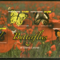 Sierra Leone 2010 Butterflies Moth Insect Sc 3030 Sheetlet MNH # 6485