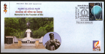 India 2024 Jamsetji Tata Founder of IISC Institute of Science KARNAPEX Special Cover # 6562