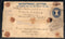 India 1959 50+15p Postal Stationary Registered Envelope Cloth Bound Jain-RL31 Used # 6565