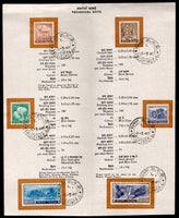 India 1967 4th Def. Series Phila- D75-86 6v Cancelled Folder # 6576