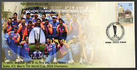 India 2024 Cricket ICC Men’s Test Match T20 World Cup Sport Special Cover # 6589