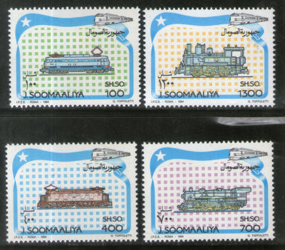 Somalia 1994 Locomotive Train Railway Transport 4v MNH # 65a
