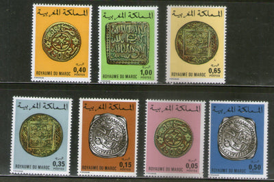 Morocco 1976 Coins on Stamps Sc 354-60 MNH # 671