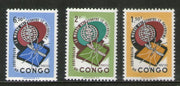 Congo 1961 Malaria Eradication Mosquito Health Sc 414-16 MNH # 676