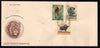 India 1963 Wild Life Preservation Elephant Panda Ox Animals 3v  Phila-388-90 FDC # 6840
