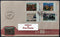 Taiwan Rep. of China 2025 Modern Paintings 4v Travelled FDC to India # 6847