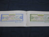 India Rs. 100 Bank of Baroda Traveller's Cheque SPECIMEN Booklet # 6855